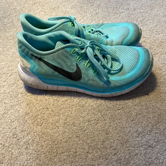 Nike Shoes Teal Nike Womens Free Runs Poshmark